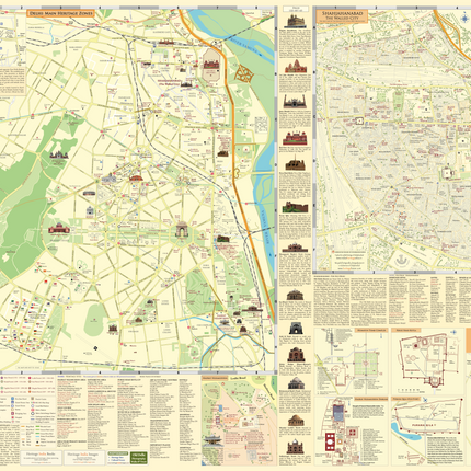 Delhi Heritage Wall Map-Back