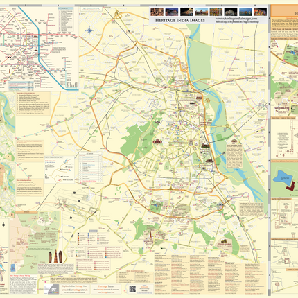 Delhi Heritage Wall Map-Main
